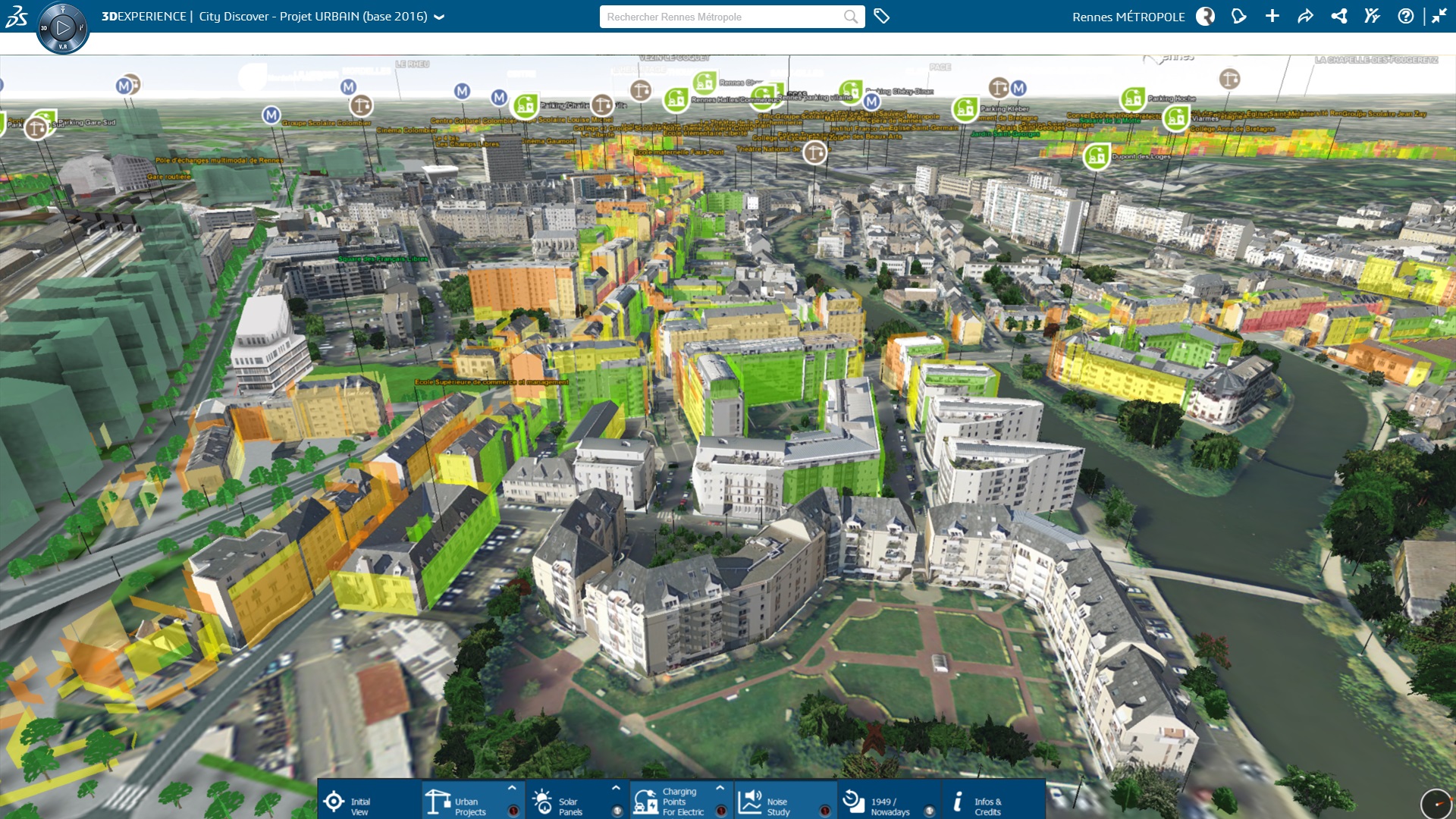 La ciudad francesa Rennes crea su modelo digital en 3D con Dassault Systèmes