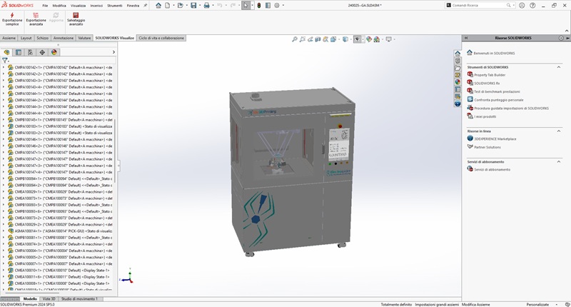 Bio3DPrinting equipo diseñado en SOLIDWORKS