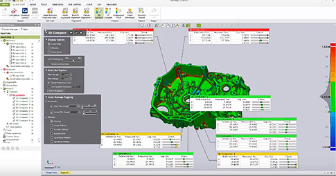 Figura 4: Anonaciones pueden ser agregadas a nuevos o existentes workflows en Geomagic Control X