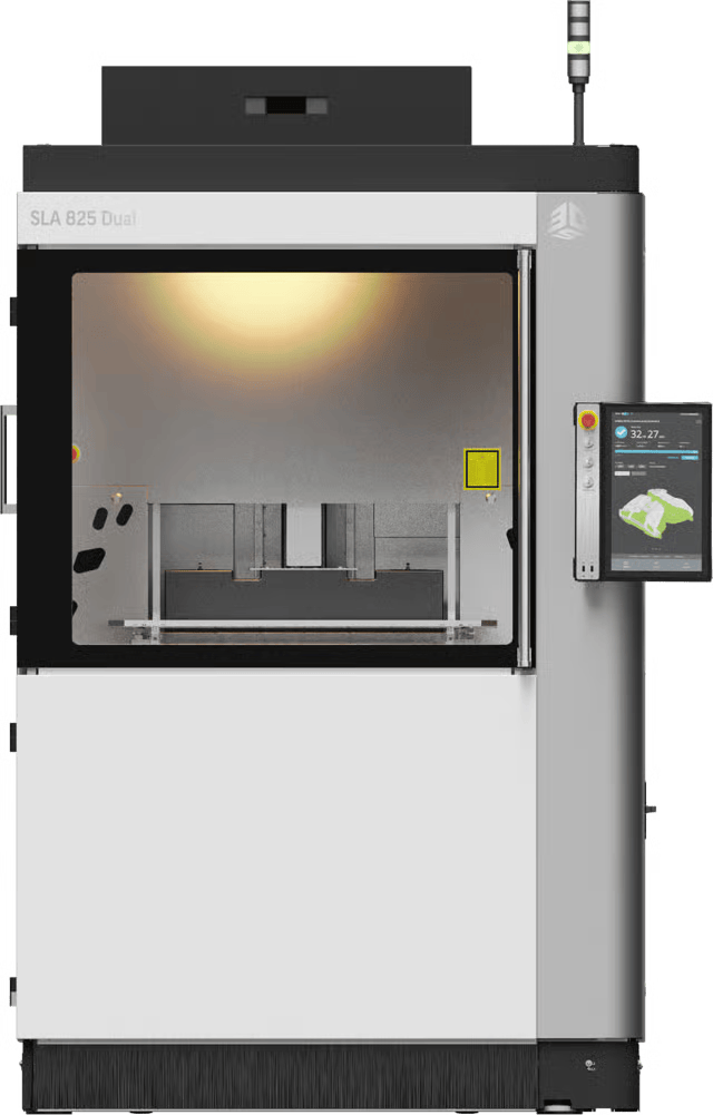 El SLA 825 Dual de 3D Systems ofrece acabado superficial, precisión para industrias de alto rendimiento