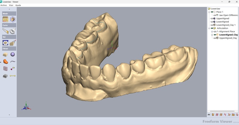 Pantalla de Freeform Viewer