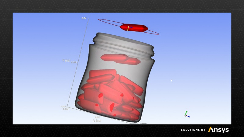Simulacion Ansys de envase Mars Transformacion digital en envasado en Mars