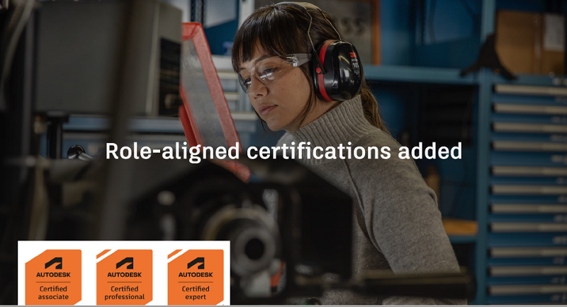 Esta semana anunciamos la certificación por roles en Autodesk