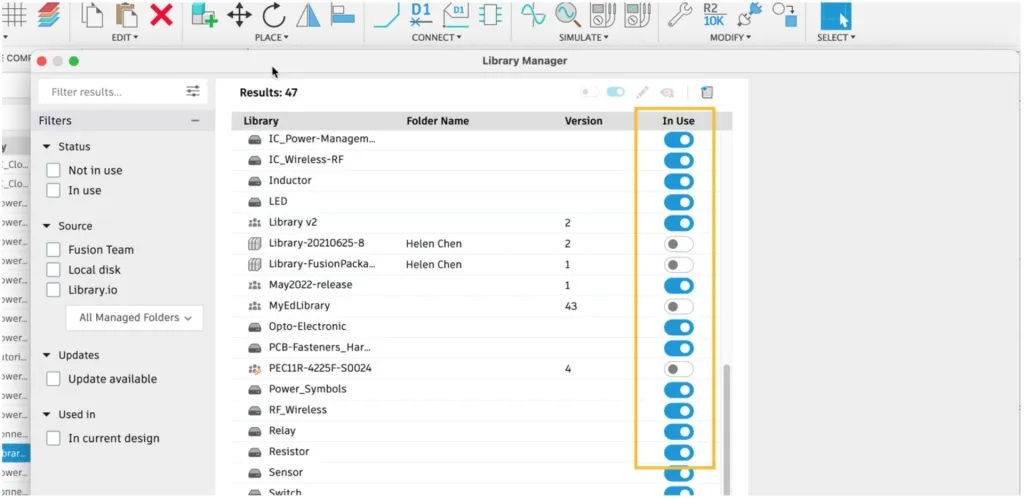 Nuevo índice de la biblioteca Sync