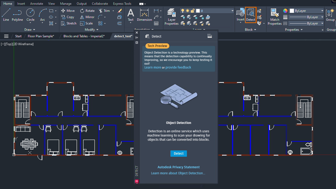Autocad deteccion de objetos Autocad deteccion de objetos