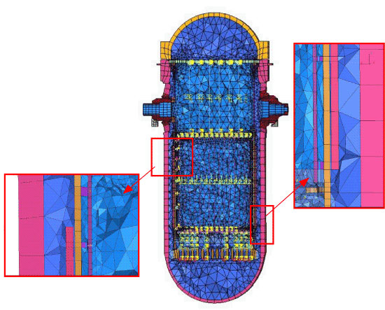 Simulación en ADINA de la rotura de una tubería en un reactor nuclear