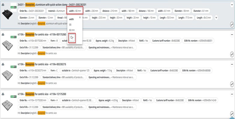 Nuevas etiquetas de atributos en la búsqueda CAD Nuevas etiquetas de atributos en la búsqueda CAD