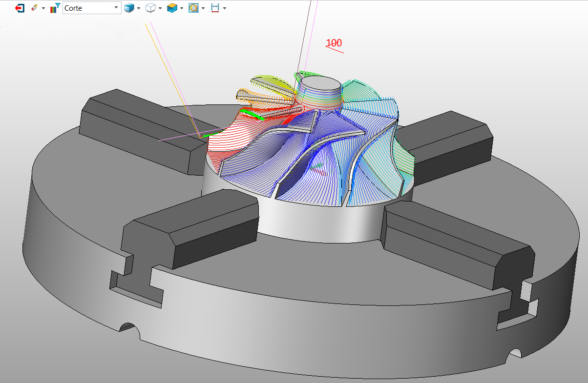 ZW3D mecanizado 5 ejes