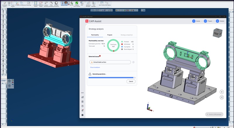 CAM Assist mecanizado IA para GibbsCAM