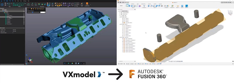 VXModel y Autodesk Fusion 360