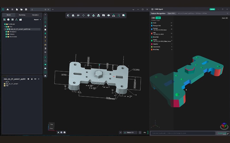primer asistente IA de mecanizado CAM