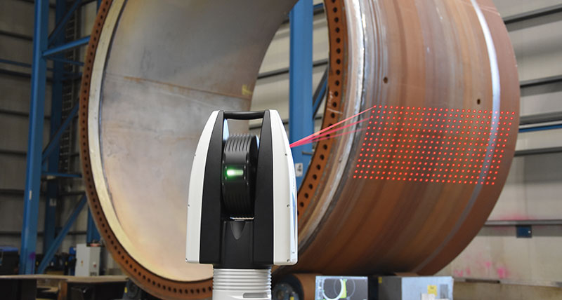 Medición de largo alcance con el modelo ATS600 de Leica primer escáner laser tracker grado de metrología