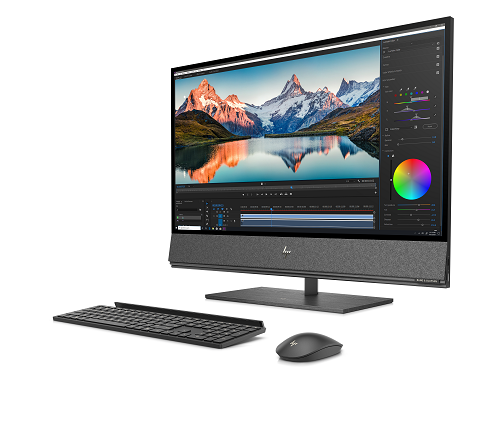 HP ENVY 32 All-in-One te brinda la libertad para ver y controlar tus creaciones con la primera PC del mundo con monitor HDR600, que tiene una relación de contraste de 6000:1 ; máximo poder para la creación digital con la primera todo-en-uno con gráficos NVIDIA® GeForce RTX™ ; y un teclado multidispositivo para alternar entre un smartphone y una tableta