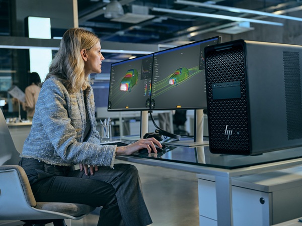 La workstation HP Z8 Fury en un proyecto CAD de simulacion