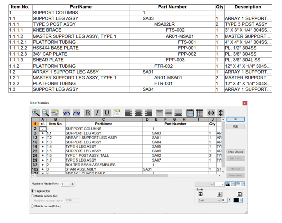 IronCAD 2022 Listas de materiales BOM IronCAD 2022 Listas de materiales BOM