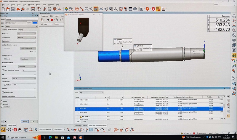 El software PolyWorks Inspector 
