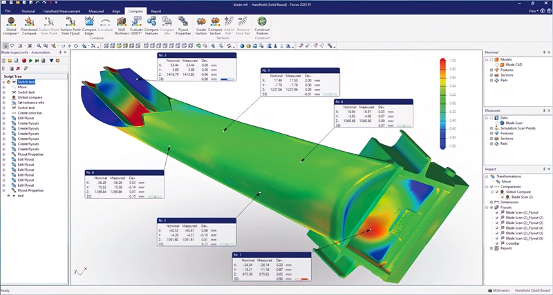 Software de inspección de nubes de puntos de LK Metrology