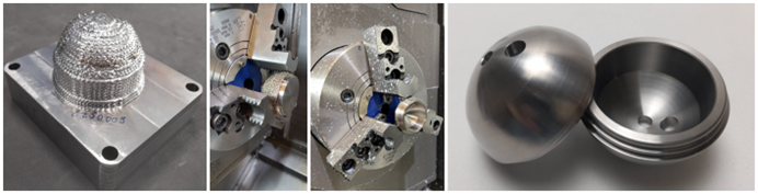 Mecanizados a partir de preforma de un cotilo acetabular Mecanizados a partir de preforma de un cotilo acetabular