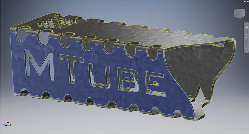 El software MTube es una aplicación para diseño de tubos 3D