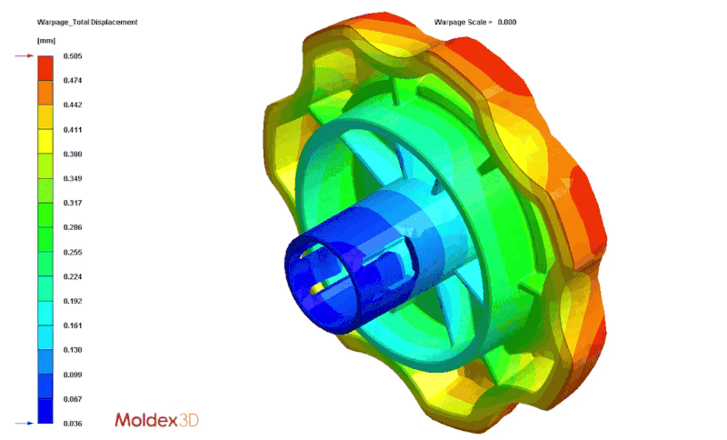 Moldex3D warpage