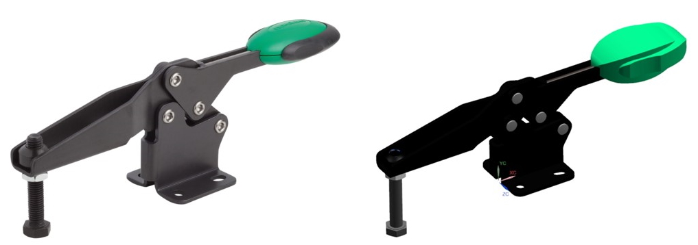 Herramienta norelem abrazadera gemelo digital