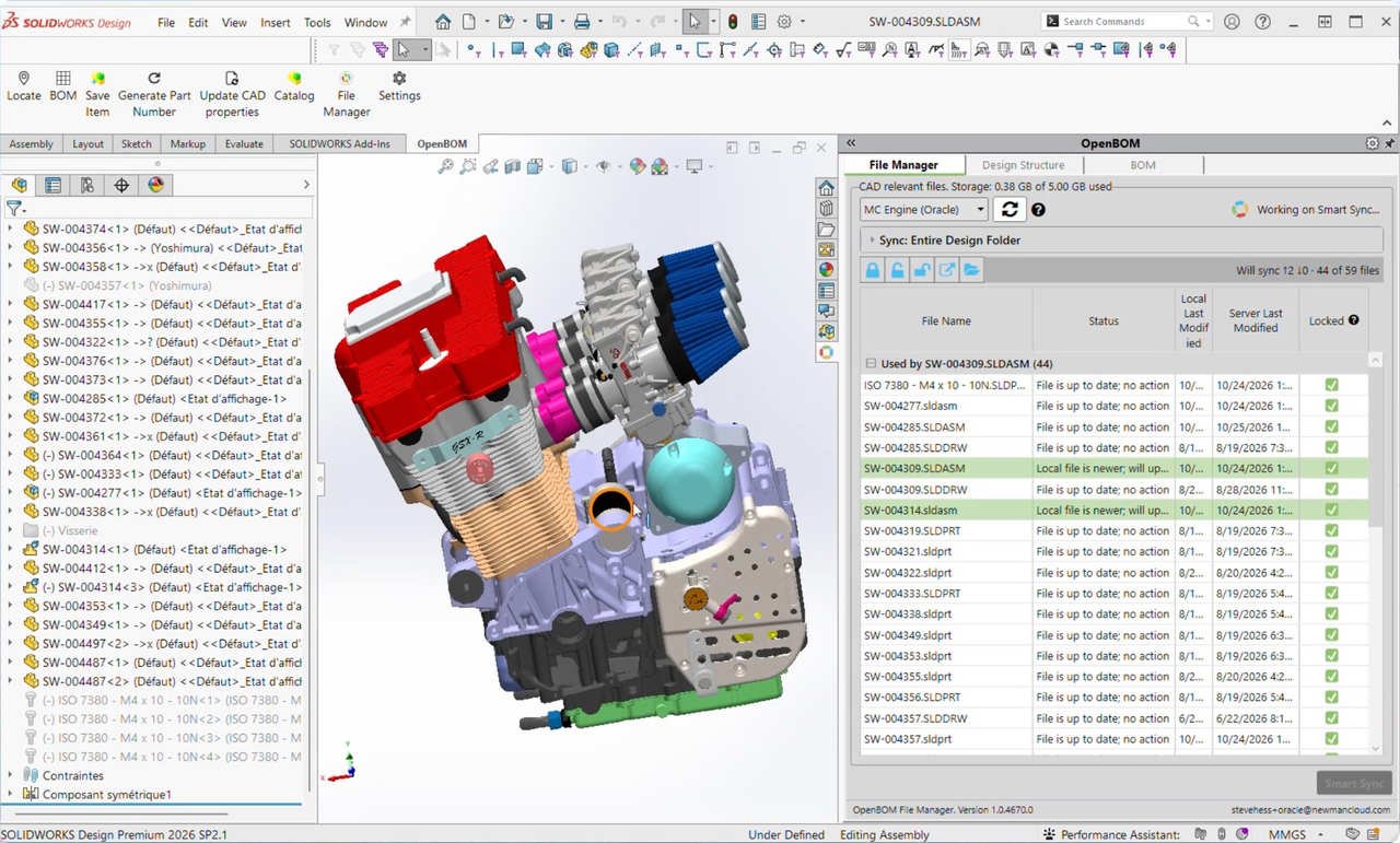 CAD Vault para Oracle Fusion Cloud PLM