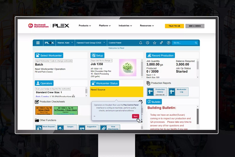 Demo software Plex MES de Rockwell Automation Demo software Plex MES de Rockwell Automation