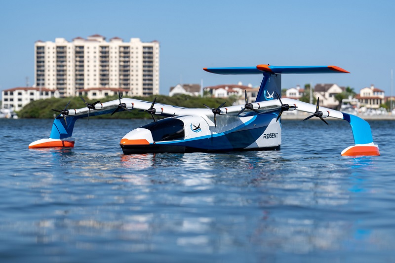  REGENT prototipo de planeador marino de un cuarto de escala que actualmente se está probando. (Crédito de la imagen: REGENTE)
