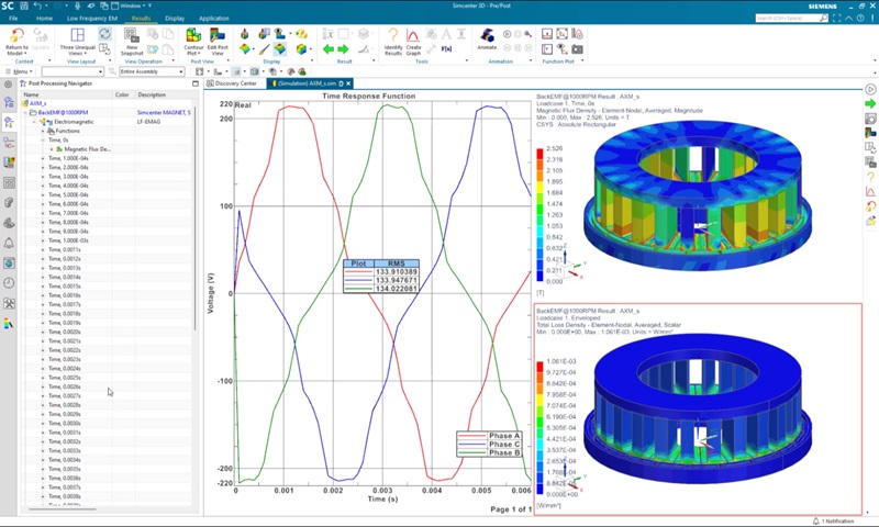 Simcenter permite el diseño y la simulación de motores de flujo axial en un solo flujo de trabajo. (Crédito de la imagen: Siemens Digital Industries Software) Simcenter permite el diseño y la simulación de motores de flujo axial en un solo flujo de trabajo. (Crédito de la imagen: Siemens Digital Industries Software)