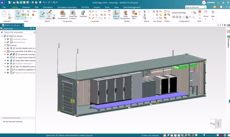 Designcenter X Solid Edge en H2 Core Systems