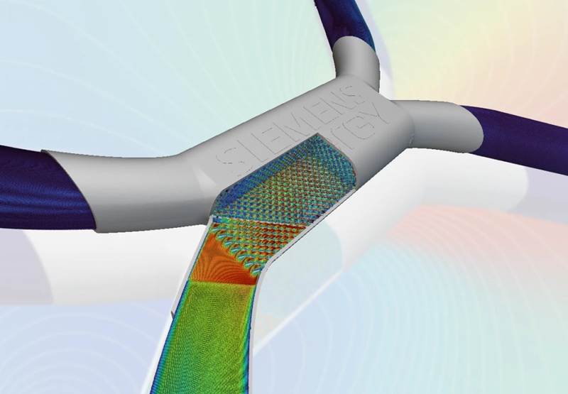 Simulación de intercambiador de calor de alto rendimiento en SimScale y modelado en nTop  (crédito de la imagen: Siemens Energy)