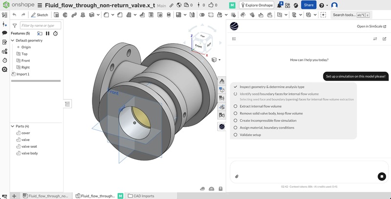 Simulación en Onshape