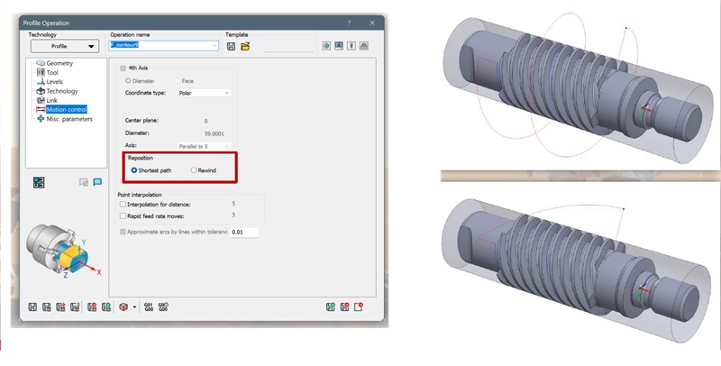SolidCAM Wrap envolvente