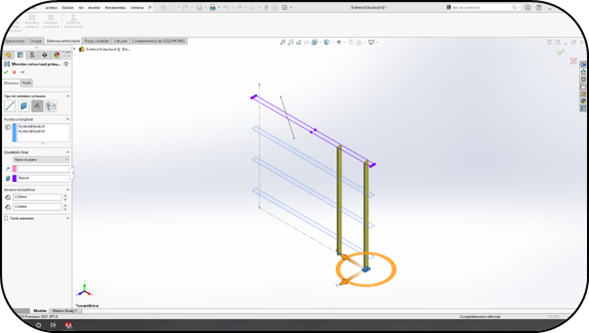 La forma de trabajar en SOLIDWORKS de los sistemas de estructuras