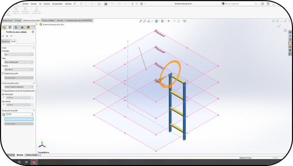 La forma de trabajar en SOLIDWORKS de los sistemas de estructuras