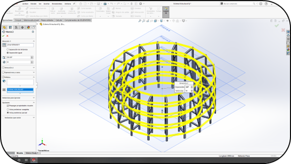 La forma de trabajar en SOLIDWORKS de los sistemas de estructuras