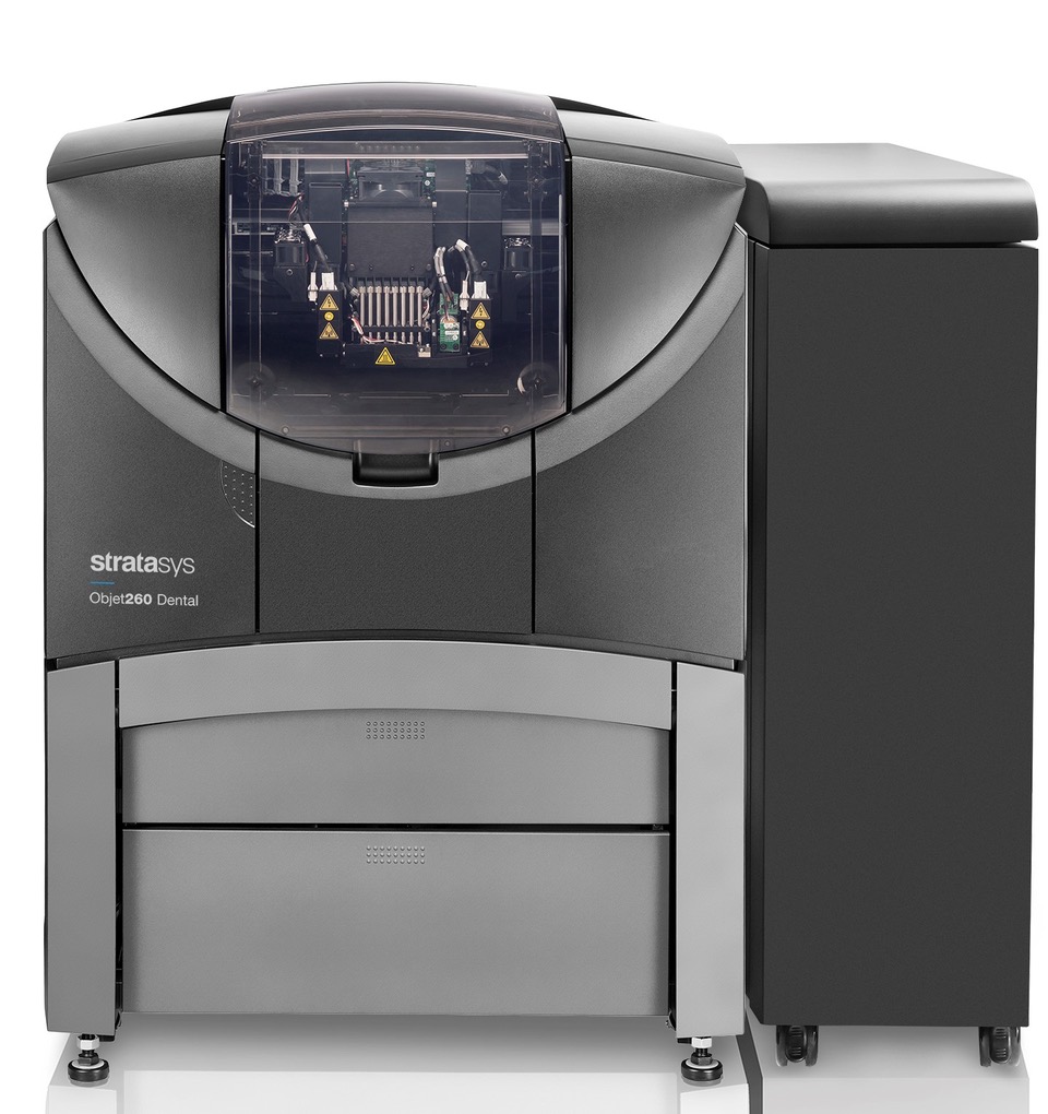 La Impresora 3D Stratasys Objet260 Dental está diseñada específicamente para acelerar el uso de la impresión 3D de grado profesional a medida que los laboratorios adoptan la odontología digital. 