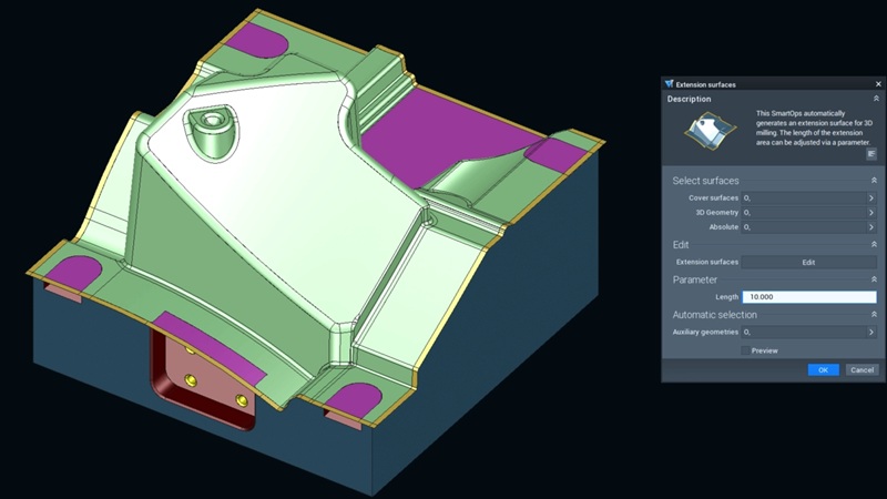 Tebis CAD/CAM mecanizado SmartOps
