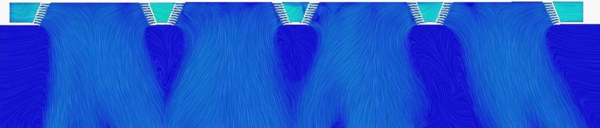 Dos imágenes CAD de una boquilla de ventana del sistema Velo3D Sapphire AM