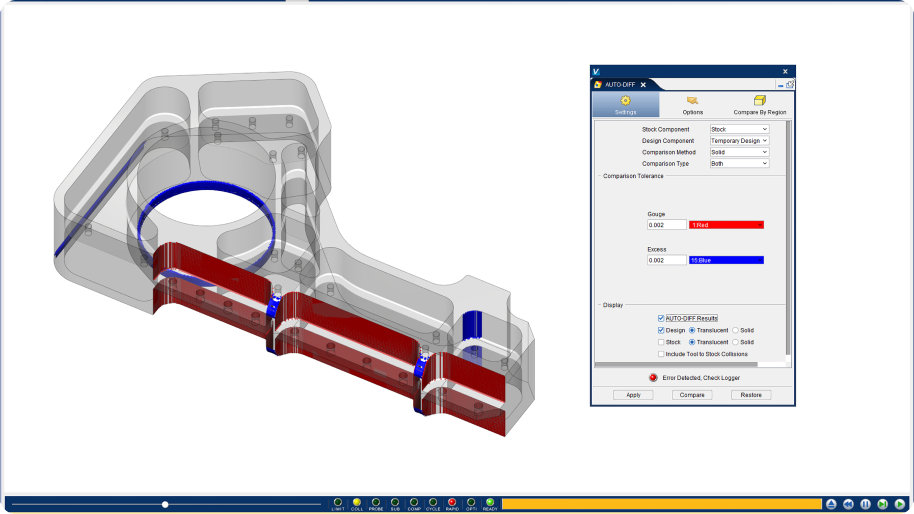 Vericut Diff CAM mecanizado