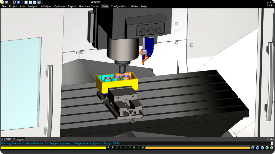 Programacion CNC y simulacion en maquina por Vericut
