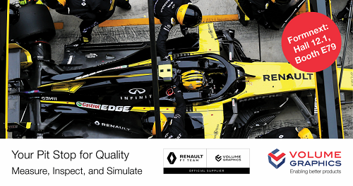 Volume Graphics llega a un acuerdo como proveedor para el equipo Renault F1